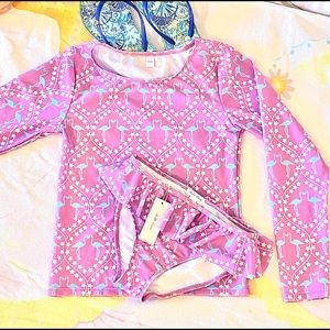 Adorable Long Sleeve Purple Bikini